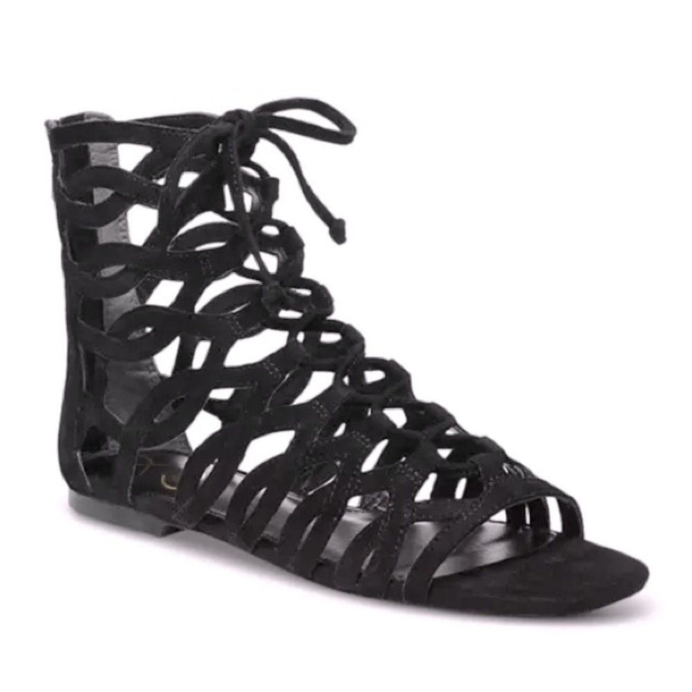 Sam Edelman Lara Lace Up Caged Gladiator Sandals